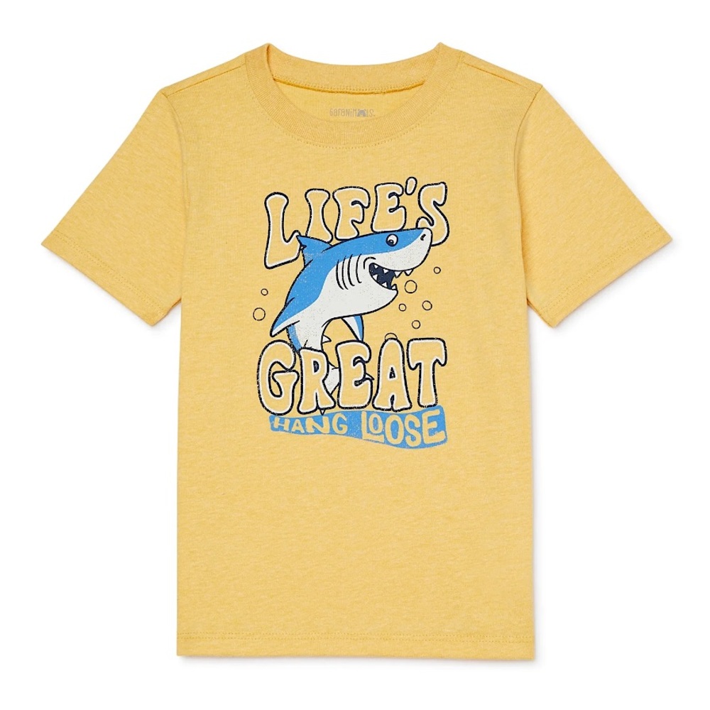 3/$15 🌸 Garanimals Baby Boy Life’s Great Hang Loose Shark Short Sleeve T Shirt